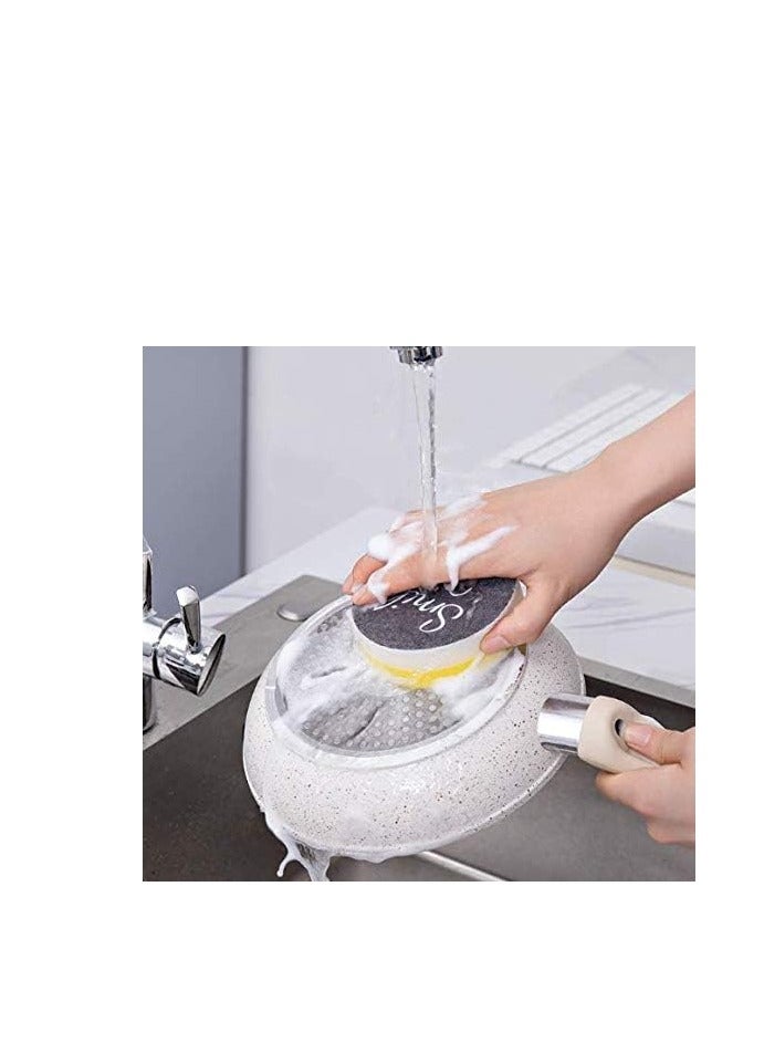 طقم ليفه سمايل 4 قطع وشين ناعم وخشن شيك  وتحفه لمطبخك - Image 4