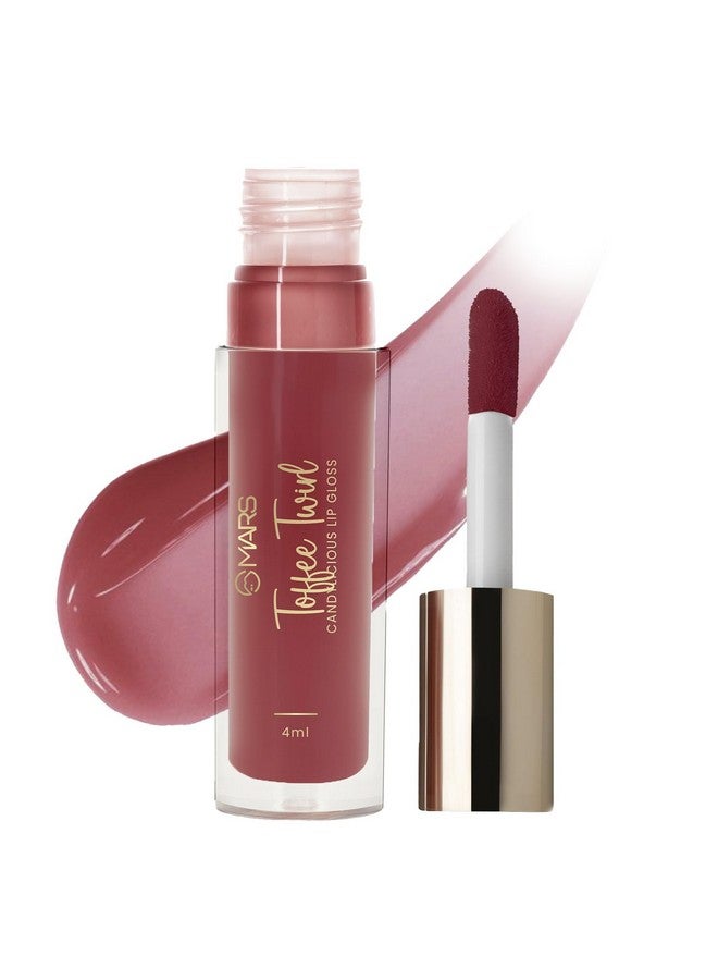 MARS Candylicious Sheer Lip Gloss for Women | Hydrating & High Shine | Lightweight | Non-Sticky | Enriched with Vitamin-E, Hyaluronic Acid & Avocado Ester (4.0ml) (11-TOFFEE TWIRL) - Image 1