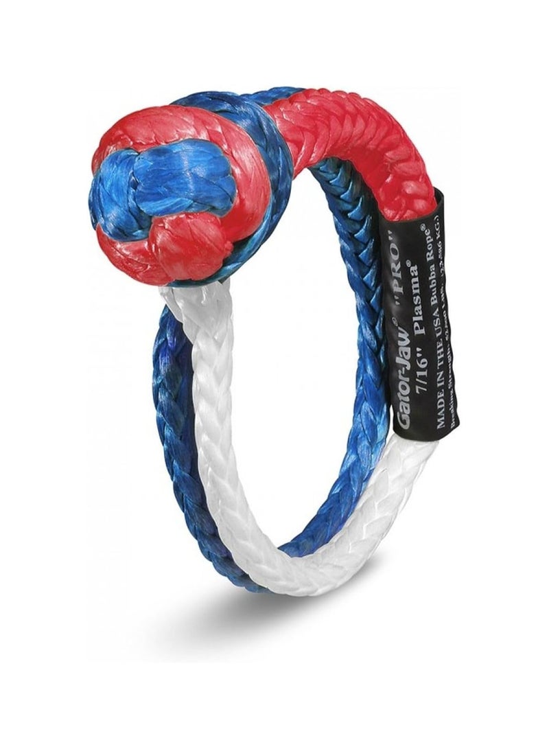 Bubba Rope Patriot 7/16" Gator-Jaw PRO Soft Shackle