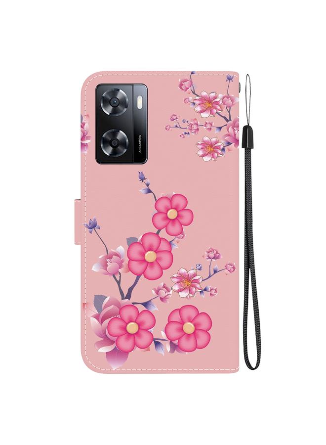 S-TOP Case For OPPO A57 5G / A57s 4G Crystal Texture Colored Drawing Leather Phone Case - Image 3
