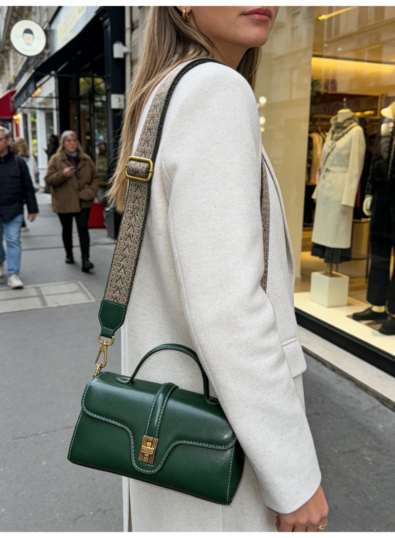 Lumo Handmade- Genuine Leather Crossbody Bag - Stylish Small Top-Handle Tote for Women - Image 2