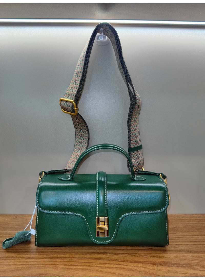 Lumo Handmade- Genuine Leather Crossbody Bag - Stylish Small Top-Handle Tote for Women - Image 5
