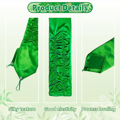 POEWAUVE Halloween ivy costume accessories, Included Long Green Fingerless Gloves 5 Pieces Artificial Ivy Vines Green Masks for Halloween Women Cosplay - Image 5