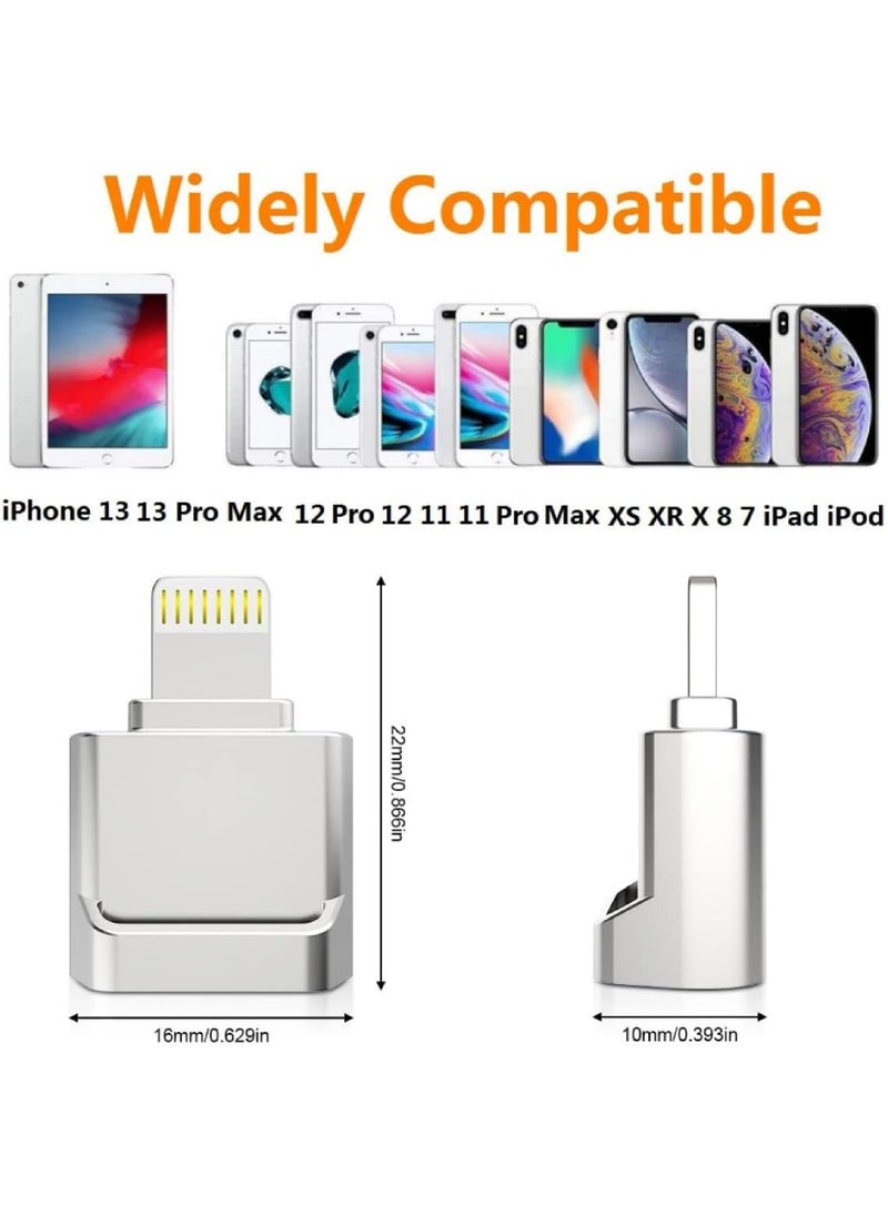 Rock Pow - Apple MFi Certified Lightning to Micro SD Card Reader for iPhone iPad - Supports iOS 13 exFAT & FAT32 - Image 1