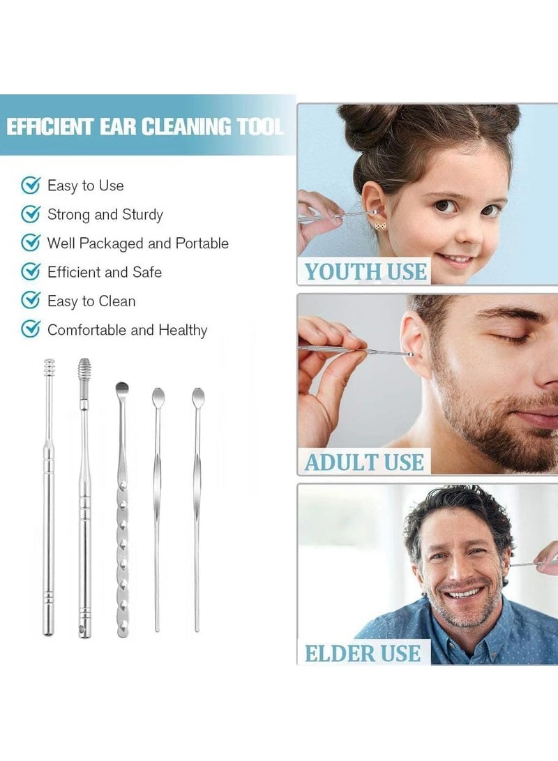 Yameem Stainless Steel Ear Care Kit: Ear Picks, Ear Wax Remover, Safe Ear Cleaning - Image 3