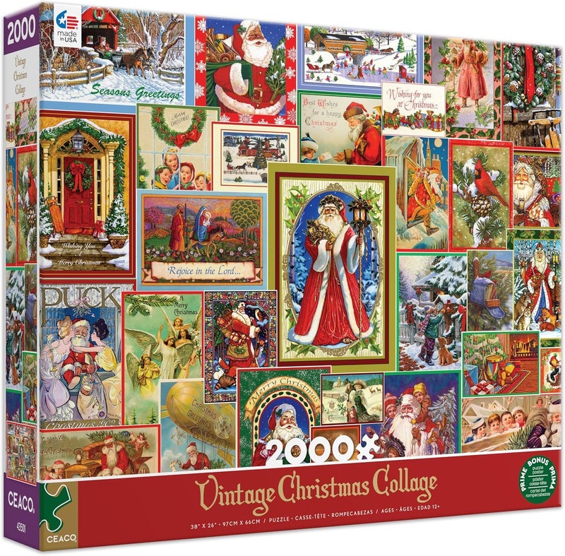 Ceaco لعبة بازل سيكو الكلاسيكية لعيد الميلاد 2000 قطعة - Image 3