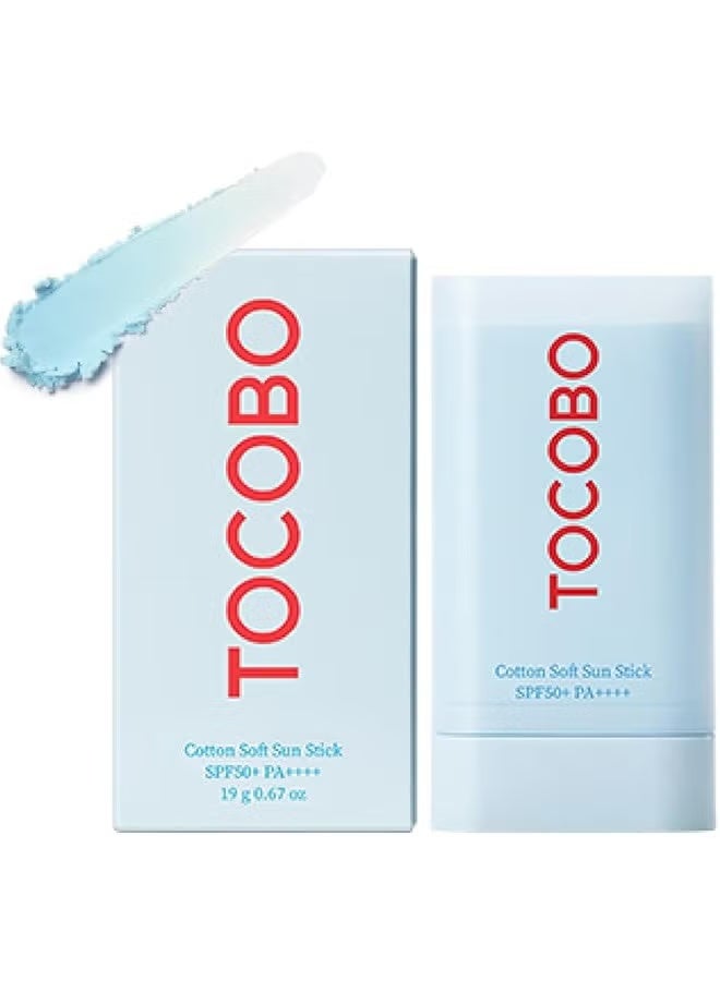 Tocobo Cotton Soft Sun Stick, SPF50+ PA++++, Vegan Sun Stick for Face, UV Protection - Image 1