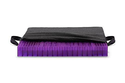 Purple Purple Double Seat Cushion  Pressure Reducing Grid Designed for Ultimate Comfort  Designed for Office Chairs  Made in The USA 