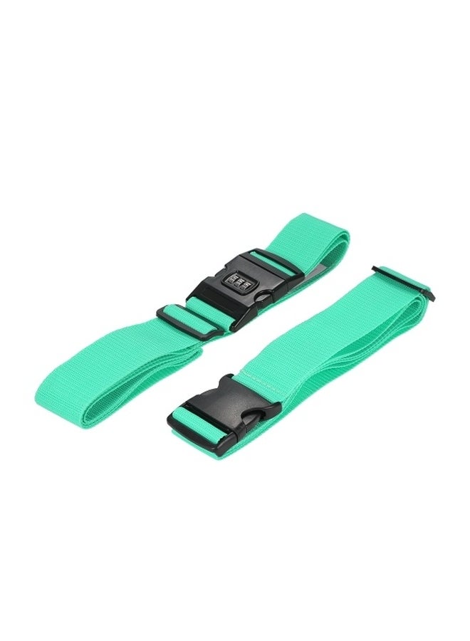 NIBEMINENT Long Cross Luggage Bag Strap Green/Black  - Image 1