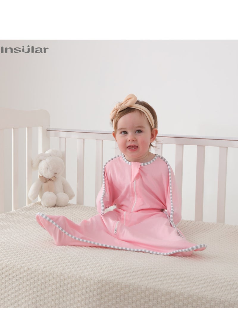 insular Baby Breathable Pure Cotton Elastic Swaddle Cloth Sleeping Bag 0-9 Months - Image 2