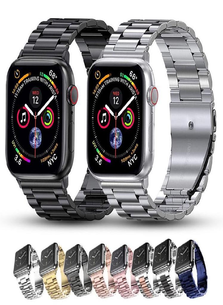 Eckek - Metal Strap For Apple Watch Ultra 49mm 8 7 45mm 41mm Stainless Steel Smart Watch Wristband For Iwatch 6 5 4 3 2 1 SE 44mm 42mm 40mm 38mm Watchband - Image 1