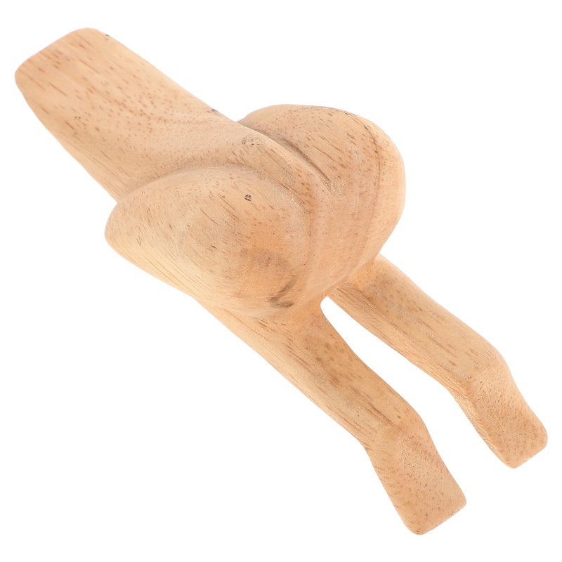 Natural Wood Door Stopper Wedge Cute Funny Design Wall Protector for Home Office Furniture - Image 2