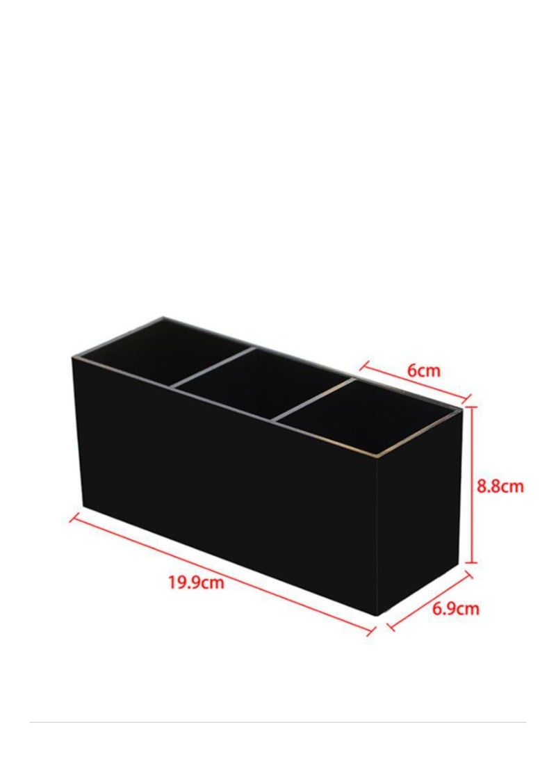 Makeup Brush Storage Box Cartridge Acrylic Makeup Brush Holder Black - Image 2