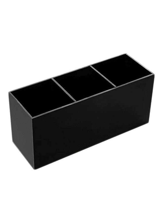 Makeup Brush Storage Box Cartridge Acrylic Makeup Brush Holder Black - Image 1