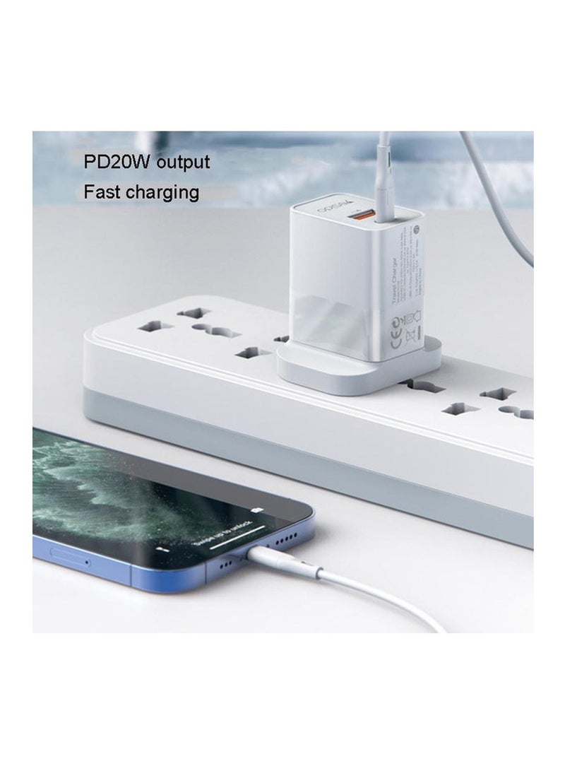 Yesido Yesido YC13 Quick Fast Charger Travel Charger with Dual Port USB charger UK Plug - White  - Image 3