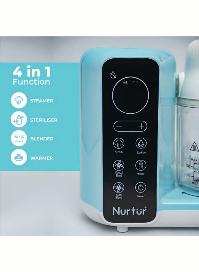 Nurtur Krave 7 in 1 Steamer Blender, Auto Steam and Blend with Water based steaming, Manual Blending, Digital Touchscreen . Easy to use, Baby puree maker, Food Maker Easy to Clean, Self Sterilize, Bottle warmer - Image 4