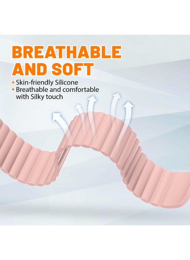 Magnetic Sport Bands for Apple Watch Band  42mm 44mm 45mm 46mm iWatch bands for Women Men,Silicone Loop Strap Wristband for Apple Watch Series 11 10 9 8 7 6 5 4 3 SE 3/2nd Ultra/3/2 49mm - Image 3