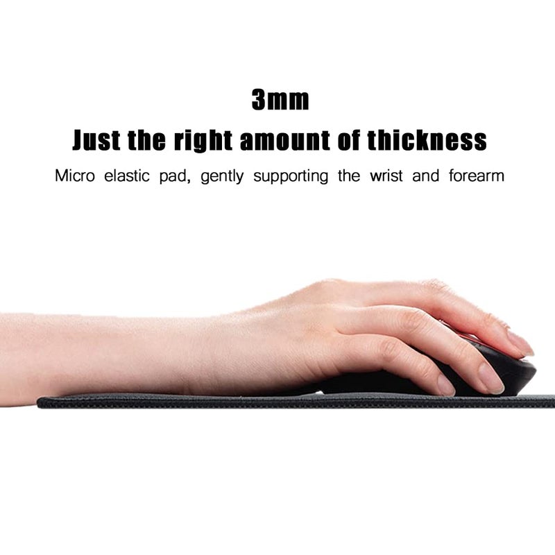 VIPAMZ Extended Mousepad XXXL Non-Slip Rubber Base Textured Weave Gaming Mouse Pad, Black – 34.65x12-Inch Desk matt for Desktop - Image 3