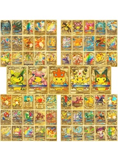 110-Piece Pokemon Gold Foil Energy Cards Game Playset For Kids