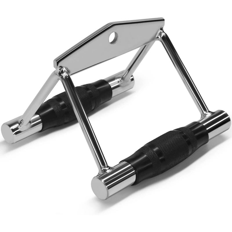 Arabest Double D Row Handle Cable Attachment - V Bar Cable Attachment with Non Slip Handle, Lat Pull Down Attachment for Weight Workout, Exercise Cable Attachment for Gym