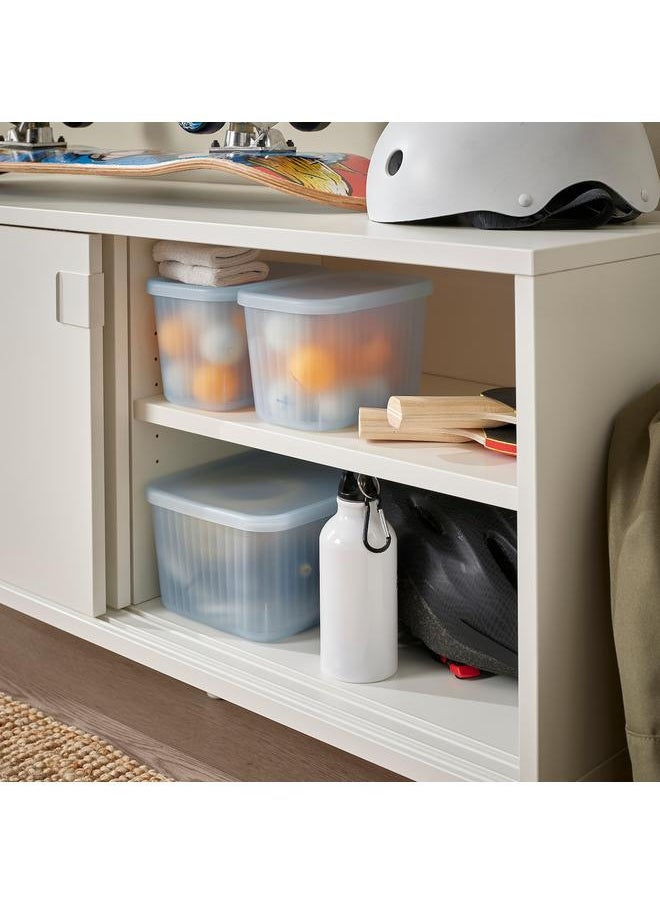 Generic Storage box with lid, transparent grey-blue, 18x24x12 cm/3.5 l  - Image 5
