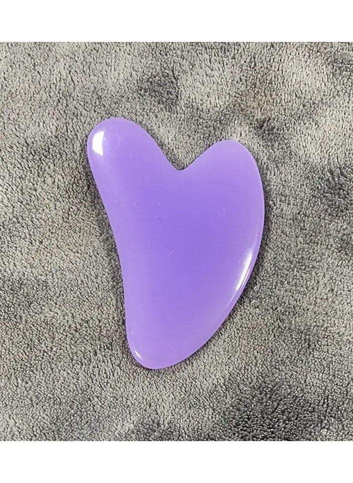ORiTi Heart Shaped Gua Sha Board Resin Body Massager for Wrinkle Removal andSkin Care - Green  - Image 2