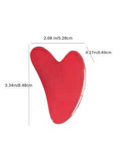 ORiTi Heart Shaped Gua Sha Board Resin Body Massager for Wrinkle Removal andSkin Care - Green  - Image 5