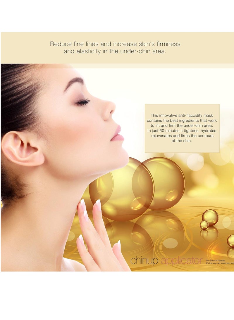 lipo applicator Ultimate Chin up Applicator, Face Wrap. It Works for Double Chin Reduction, Chin & Neck Slim, Shape and Firming. Box 5 Wraps (Masks)  - Image 3