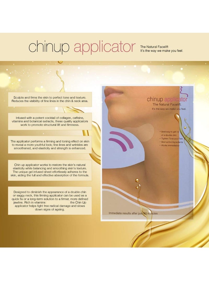 lipo applicator Ultimate Chin up Applicator, Face Wrap. It Works for Double Chin Reduction, Chin & Neck Slim, Shape and Firming. Box 5 Wraps (Masks)  - Image 4