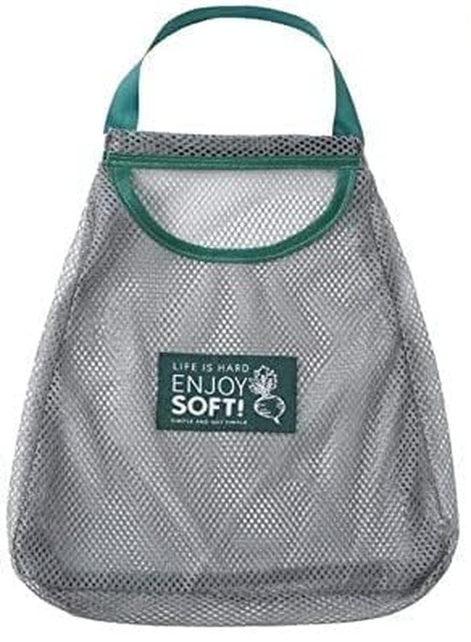 AVMPHD Reusable Mesh Bags for Fruit and Vegetable Hanging Storage, Kitchen Storage, Washable & Foldable Net Bags - 1 Pack - Image 1