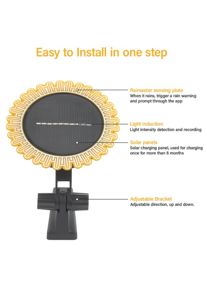 Tuya Smart Zigbee Sunlight & Rain Sensor – Solar Charging, Real-time Detection, Smart Life App Controlled for Outdoor House Use - Image 4