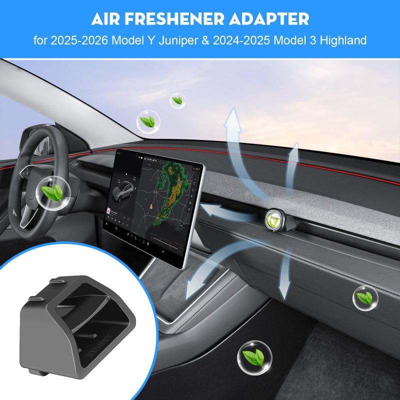 KUNIST 1PC Air Freshener Adapter for Tesla New Model Y Juniper, Car Vent Clip for Tesla 2025-2026 Model Y Juniper & 2024-2026 Model 3 Highland Accessories (Air Freshener not Included) - Image 4