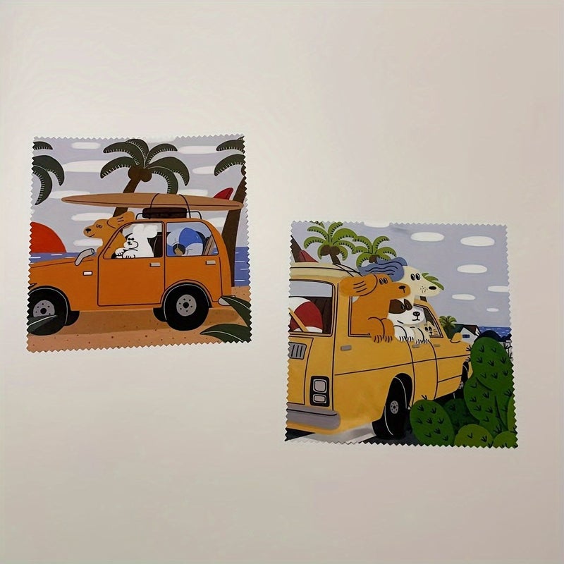 Multi Color Dog Print Microfiber Cloth for Cleaning Glasses Lenses Screens - Image 5