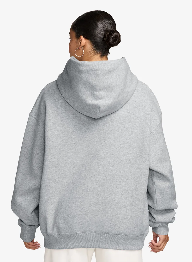 Nike Studio Fleece Logo Pullover Hoodie