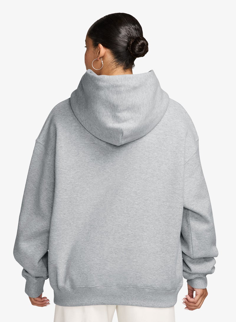 Nike Studio Fleece Logo Pullover Hoodie - Image 2