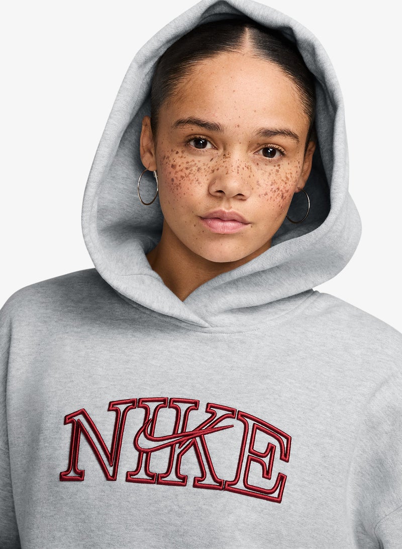 Nike Studio Fleece Logo Pullover Hoodie - Image 3