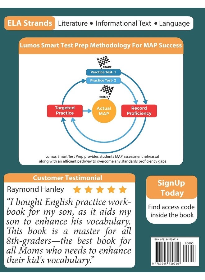 Missouri Assessment Program Test Prep: Grade 8 English Language Arts Literacy (ELA) Practice Workbook and Full-length Online Assessments: MAP Study Gu  - Image 2