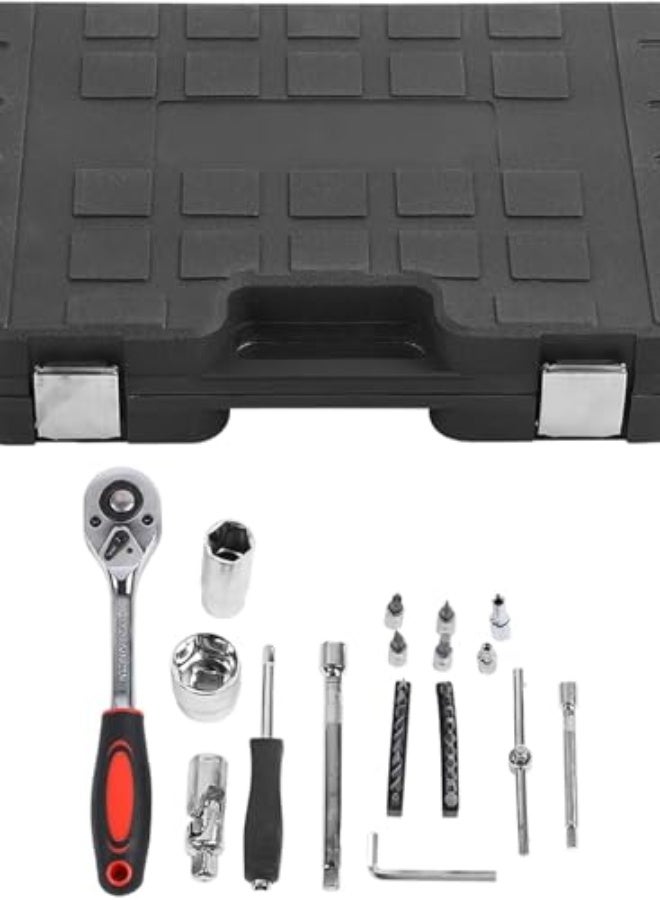 172Pcs Ratchet Wrench Set Socket Hand Operated Tools Hardware Industrial Supplies Drive Socket Set - Image 3