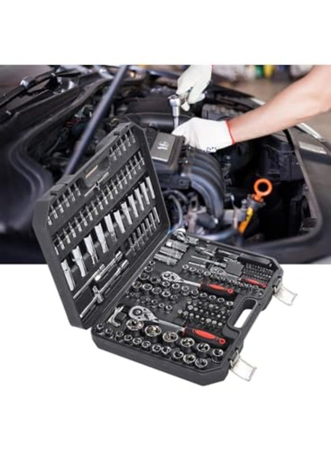 172Pcs Ratchet Wrench Set Socket Hand Operated Tools Hardware Industrial Supplies Drive Socket Set - Image 4