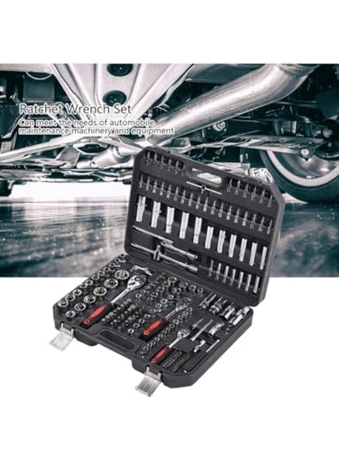 172Pcs Ratchet Wrench Set Socket Hand Operated Tools Hardware Industrial Supplies Drive Socket Set - Image 5