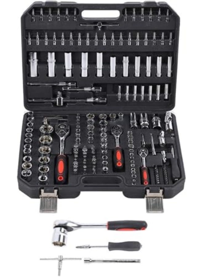 172Pcs Ratchet Wrench Set Socket Hand Operated Tools Hardware Industrial Supplies Drive Socket Set - Image 1