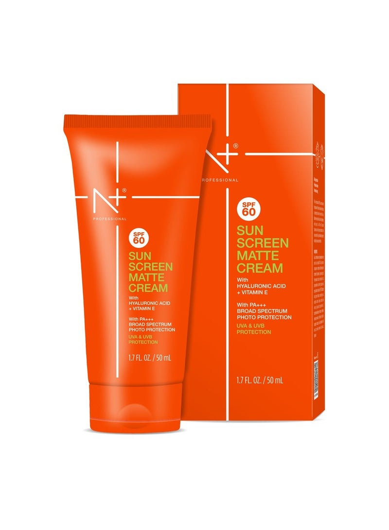 N+ Professional N+ Spf 60 Sun Screen Matte Cream (50 Ml)