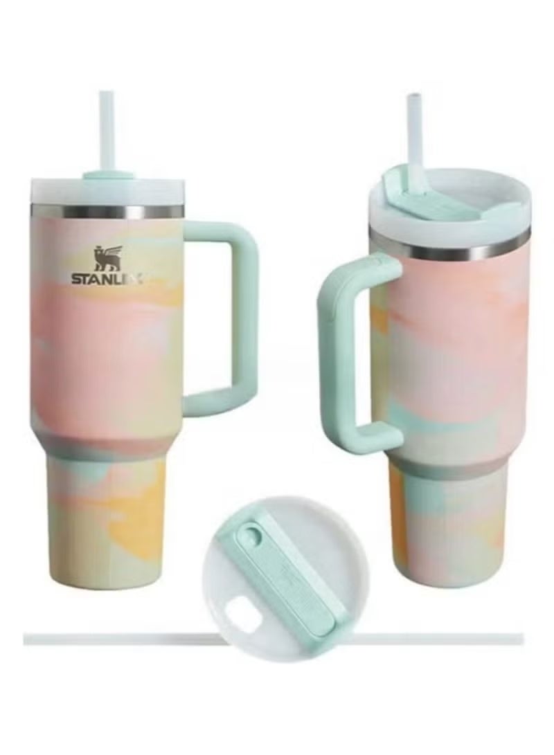Stanley Quencher H2.0 FlowState Stainless Steel Vacuum Insulated Tumbler with Lid and Straw for Water, Iced Tea or Coffee, Smoothie and More, 40 oz - Image 2