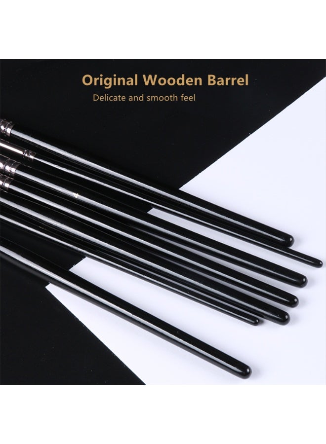 NOVOLAN Paint Brush Set 18Pcs Artist Paint Drawing Painting Watercolor Brush Painting Brush, Multi-Purpose Nylon Wool Watercolor Brush 18 Sets Of Acrylic Brush Canvas Painting Bag Painting Material - Image 2