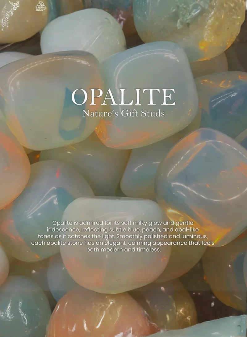 British Fossils أقراط قرط هدية الطبيعة بالأوباليت