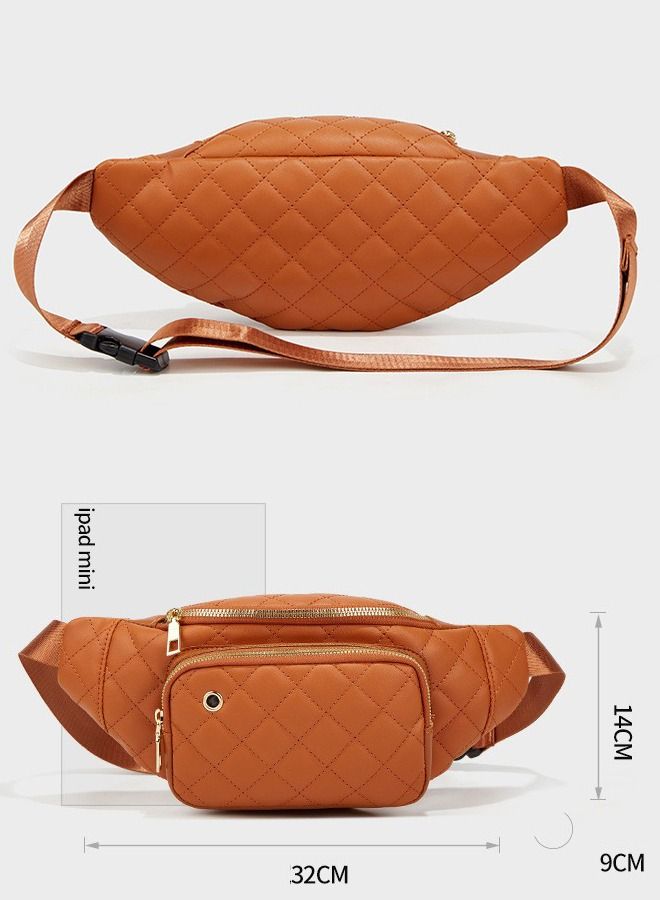 DUNISO Waist Bag for Women Fashion Waist Pack Belt Bag with Zipper Pockets Adjustable Belt Waist Bag for Sports Festival Traveling Running Cycling Hiking Camping - Image 2