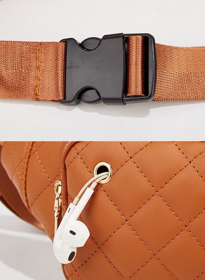 DUNISO Waist Bag for Women Fashion Waist Pack Belt Bag with Zipper Pockets Adjustable Belt Waist Bag for Sports Festival Traveling Running Cycling Hiking Camping - Image 3