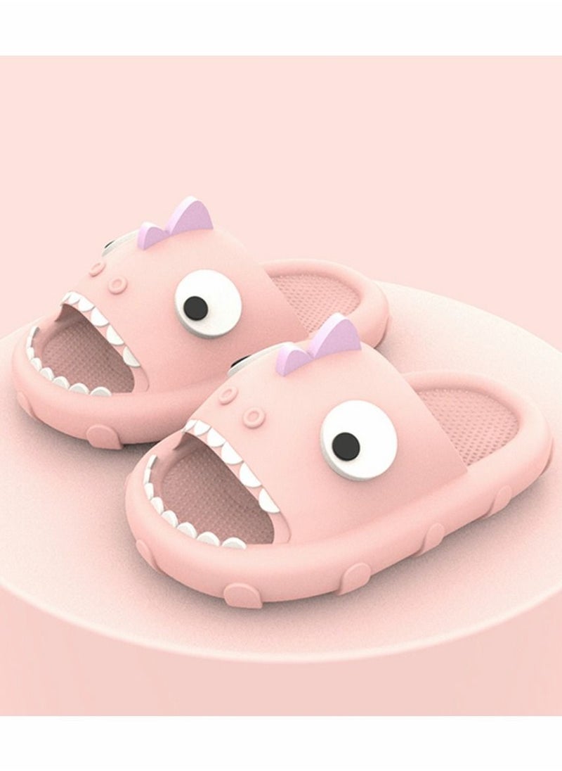 Generic - Dinosaur Cute Slippers Cloud Slides for Kids,Unisex Lightweight Sole Shoes Anti-slip Open Toe Summer Novelty Casual Beach Swimming Pool Bath - Image 1