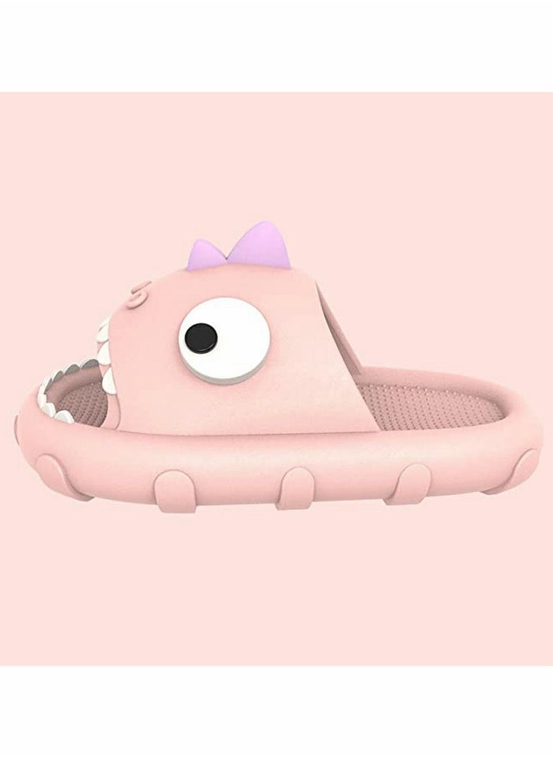 Generic - Dinosaur Cute Slippers Cloud Slides for Kids,Unisex Lightweight Sole Shoes Anti-slip Open Toe Summer Novelty Casual Beach Swimming Pool Bath - Image 1