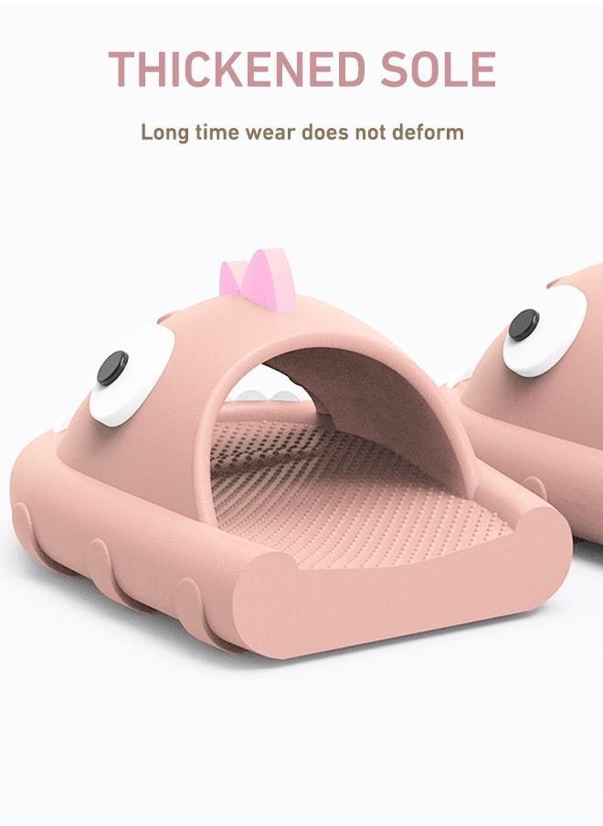Generic - Dinosaur Cute Slippers Cloud Slides for Kids,Unisex Lightweight Sole Shoes Anti-slip Open Toe Summer Novelty Casual Beach Swimming Pool Bath - Image 1